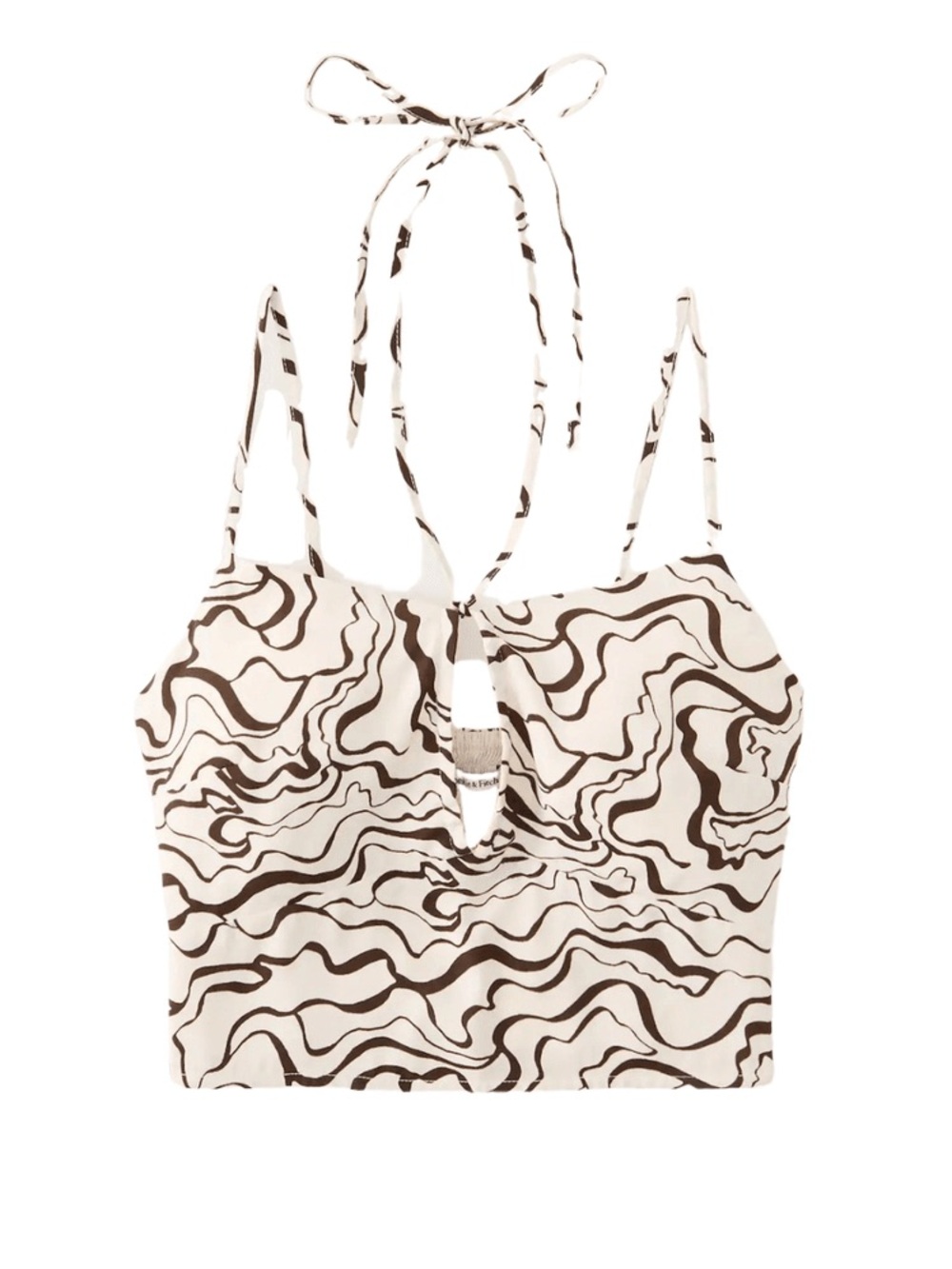 Abercrombie & Fitch Patterned Cropped Tank Top